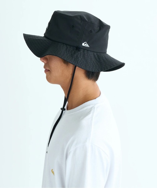 Quiksilver(クイックシルバー)の「SURFTRIP BUSHMASTER /クイックシルバーロゴ撥水加工サファリハット(ハット・メンズ・グリーン/ブラック/ホワイト・FREE)」の13枚目の写真