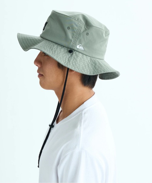 Quiksilver(クイックシルバー)の「SURFTRIP BUSHMASTER /クイックシルバーロゴ撥水加工サファリハット(ハット・メンズ・グリーン/ブラック/ホワイト・FREE)」の18枚目の写真