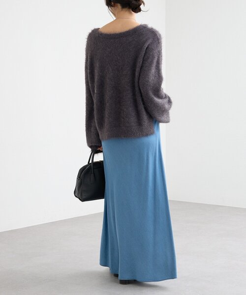 RIVE DROITE(リヴドロワ)の「【セットアップ可】ドレーピーデニムバイアススカート(スカート・レディース・サックスブルー/ブラック・36/38)」の15枚目の写真