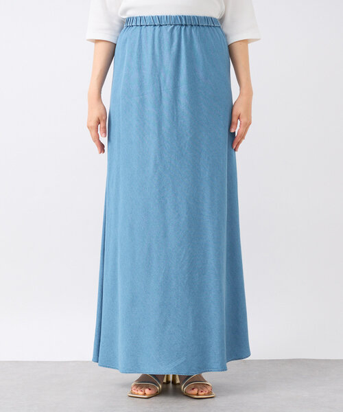 RIVE DROITE(リヴドロワ)の「【セットアップ可】ドレーピーデニムバイアススカート(スカート・レディース・サックスブルー/ブラック・36/38)」の10枚目の写真