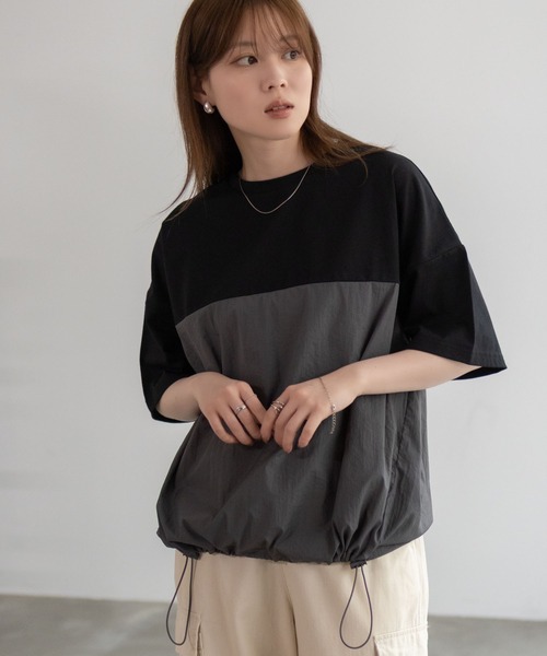 REKISAMI シャツ切替プルオーバー REKISAMI シャツ切替プルオーバー
