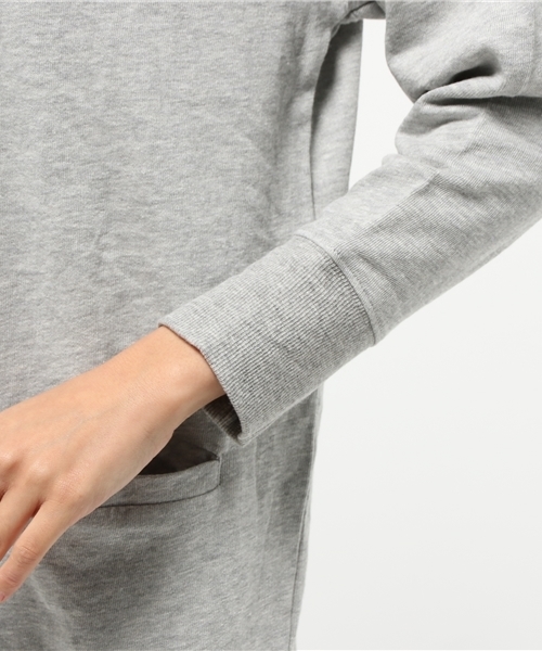 LBC(エルビーシー)の「omコットンポリ裏毛プチハイネックワンピース (ワンピース・レディース・アッシュグレー/オリーブ/ネイビー・MEDIUM/LARGE)」の8枚目の写真