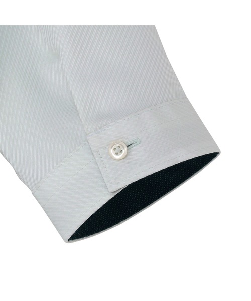 TOKYO SHIRTS(トウキョウシャツ)の「【超形態安定】 形態安定ノーアイロン ワイド 7分袖ビジネスワイシャツ(ビジネスシャツ・レディース・グリーン・S/M/L/LL/XL)」の3枚目の写真