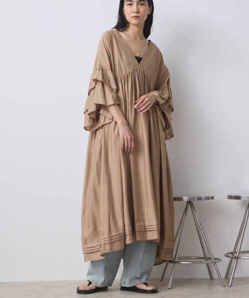 Libra Cue ワンピース 2wayカフタンワンピース : ZOZOTOWN Yahoo