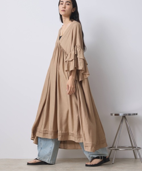Libra Cue ワンピース 2wayカフタンワンピース : ZOZOTOWN Yahoo