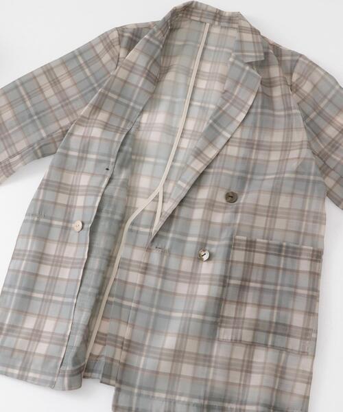 URBAN RESEARCH シアーテーラードジャケット チェック SENSE OF PLACE by URBAN RESEARCH(センスオブプレイスバイ