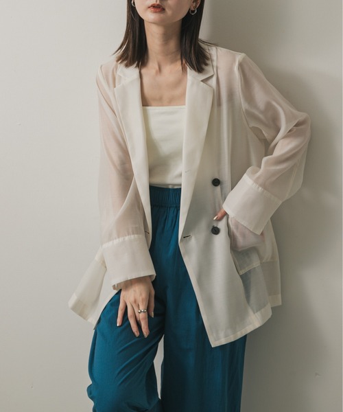 未使用SENSEOFPLACE シアーテーラードジャケット SENSE OF PLACE｜シアーテーラードジャケット | Rakuten Fashion