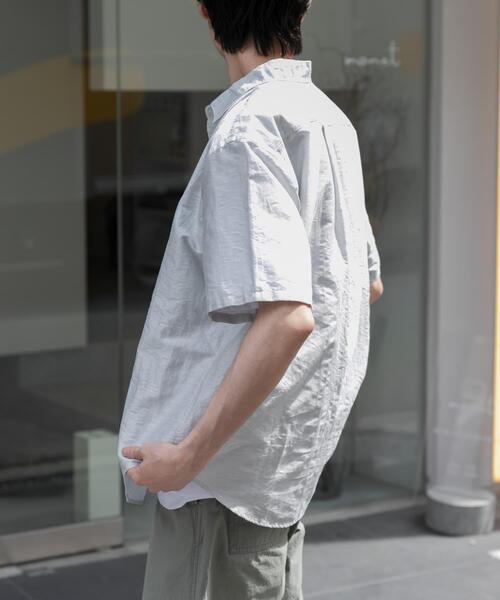 FORK&SPOON（フォークアンドスプーン）の「FORK&SPOON　リネンワッシャーレギュラーカラーシャツ（シャツ/ブラウス・メンズ・ホワイト系その他/ブラック系その他・5/4）」の5枚目の写真