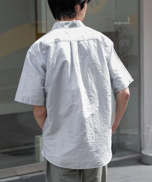 FORK&SPOON（フォークアンドスプーン）の「FORK&SPOON　リネンワッシャーレギュラーカラーシャツ（シャツ/ブラウス・メンズ・ホワイト系その他/ブラック系その他・5/4）」の6枚目の写真