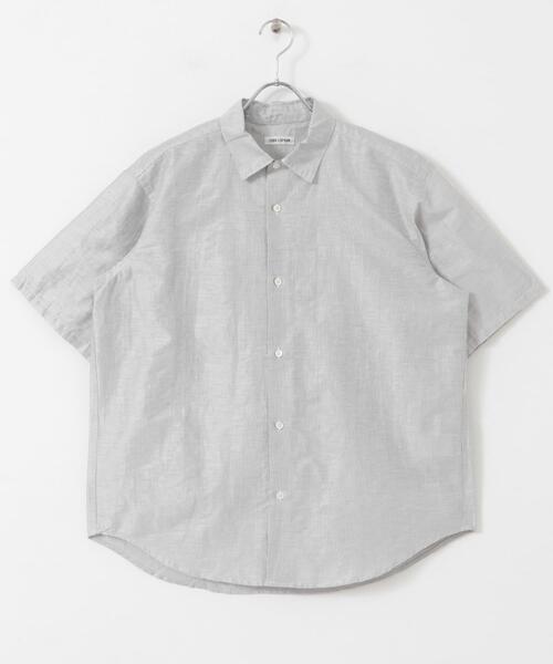 FORK&SPOON（フォークアンドスプーン）の「FORK&SPOON　リネンワッシャーレギュラーカラーシャツ（シャツ/ブラウス・メンズ・ホワイト系その他/ブラック系その他・5/4）」の11枚目の写真