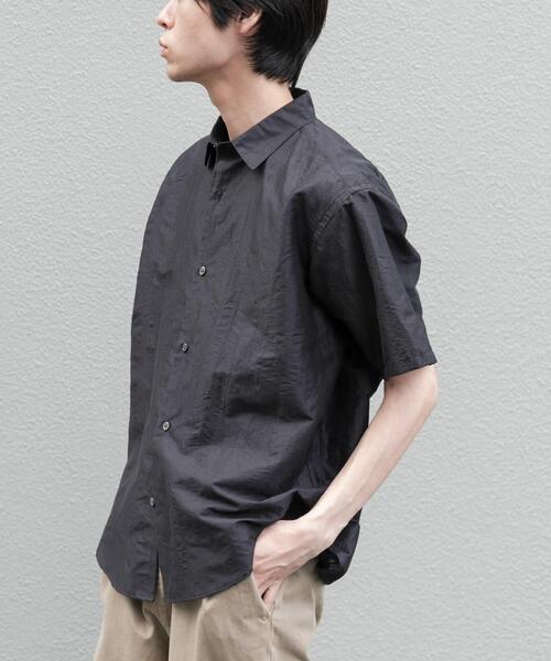 FORK&SPOON（フォークアンドスプーン）の「FORK&SPOON　リネンワッシャーレギュラーカラーシャツ（シャツ/ブラウス・メンズ・ホワイト系その他/ブラック系その他・5/4）」の18枚目の写真