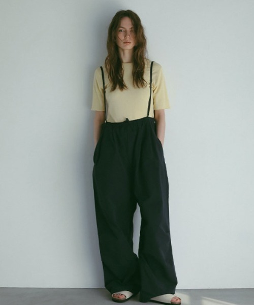 ETRE TOKYO(エトレトウキョウ)の「バイカラーダブルニットハーフスリーブプルオーバー(Tシャツ/カットソー・レディース・ブルー/ネイビー/イエロー・FREE)」の21枚目の写真