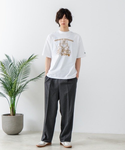 アウトドア Tシャツ 20 OUTDOOR EXCHANGE/アウトドアエクスチェンジ】アニマルプリント
