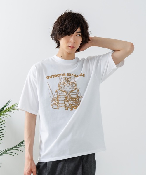 アウトドア Tシャツ 20 OUTDOOR EXCHANGE/アウトドアエクスチェンジ】アニマルプリント
