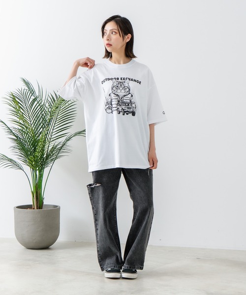 【ETRO】サファリ プリント クルーネック Tシャツ ESTROISLOSE（エストゥロワルーズ） | シック天竺 6分袖ビッグT