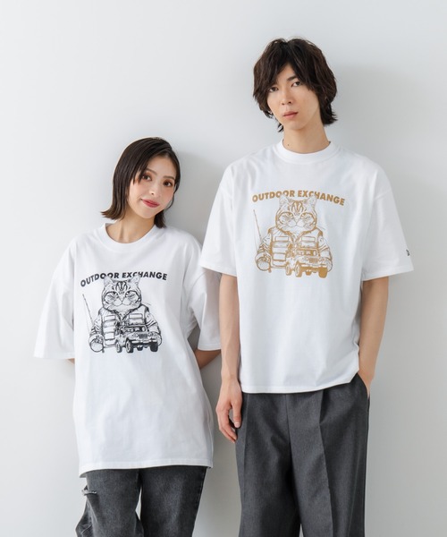 【韓国発】ペット用アップルTシャツ＆オーナー様用Tシャツ ATTENTION アテンション Tシャツ WHITE ホワイト CHARCOAL