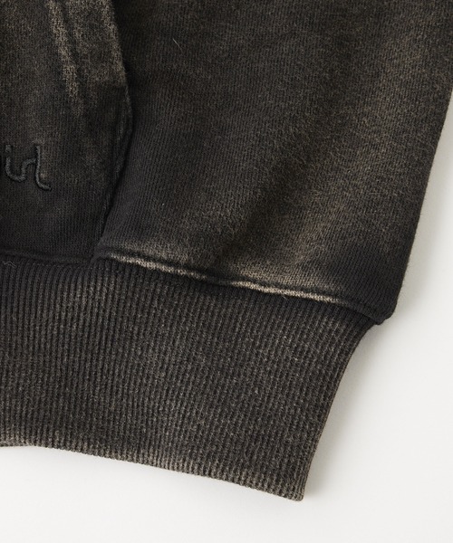 X-girl（エックスガール）の「DUSTY COMPACT ZIP UP SWEAT HOODIE（パーカー・レディース・ブラック/ピンク/グリーン・S/M）」の9枚目の写真