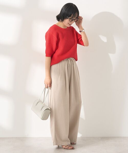 リネンブレンド パラッツォパンツ ZW COLLECTION パラッツォパンツ - オフホワイト | ZARA Japan