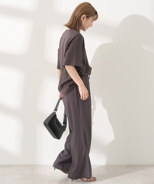 AMERICAN HOLIC（アメリカンホリック）の「接触冷感リネンブレンドタックワイドパンツ（その他パンツ・レディース・ベージュ/オリーブ/ブラック/ライトブルー/チャコールグレー・L/M）」の16枚目の写真