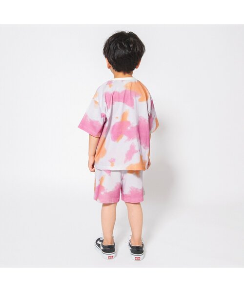 BREEZE（ブリーズ）の「【セットアップ可/ジュニア対応】タイダイハーフパンツ（その他パンツ・キッズ・ブルー/グリーン/ピンク・90/100/110/120/130/140/150）」の5枚目の写真