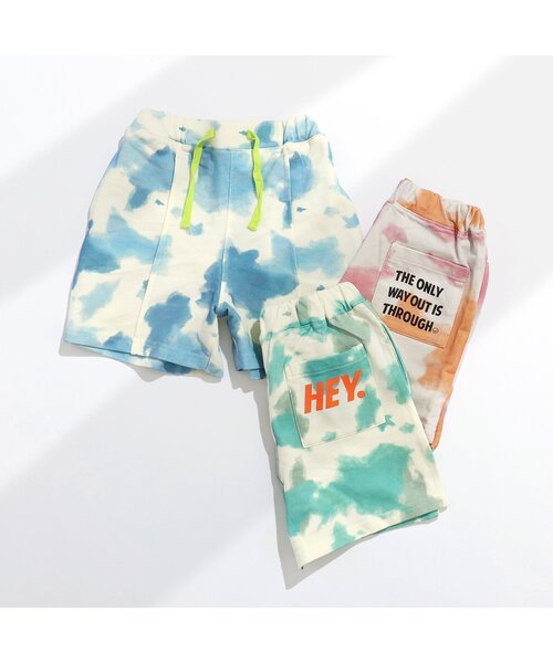 BREEZE（ブリーズ）の「【セットアップ可/ジュニア対応】タイダイハーフパンツ（その他パンツ・キッズ・ブルー/グリーン/ピンク・90/100/110/120/130/140/150）」の9枚目の写真