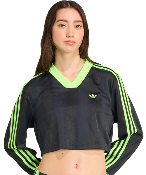 tシャツ adidas JACQUARD LS TOP / アディダス ジャガード ロング スリーブ トップ レディース adidas tシャツ JACQUARD LS TOP / アディダス ジャガード