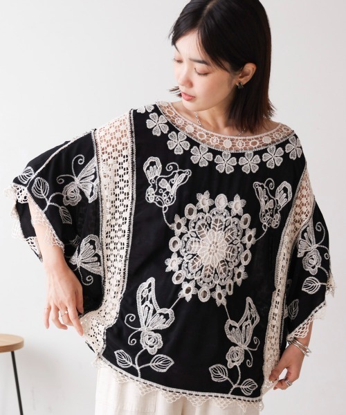 ブージュルード Bou Jeloud アンゴラタッチBIGボーダープルオーバー （BLACK） ブージュルード Bou Jeloud アンゴラタッチBIGボーダープル