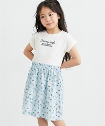 QUNTSTYLE（キュントスタイル）の「花柄ドッキングワンピース（女の子）（ワンピース・キッズ）」