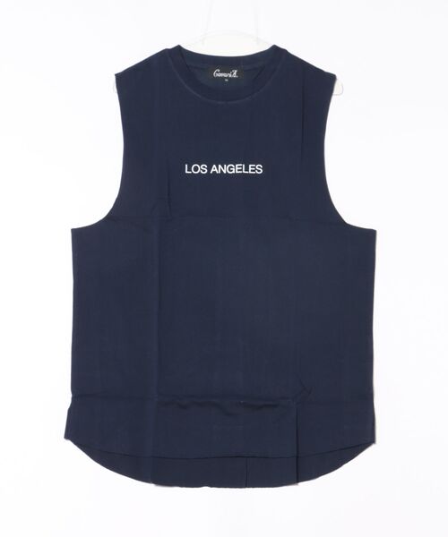 ARCHIVER（アーカイバ）の「【Bk】天竺　プリントノースリーブカットソー（Tシャツ/カットソー・メンズ・ネイビー/ブラック/ホワイト・MEDIUM/LARGE）」の3枚目の写真