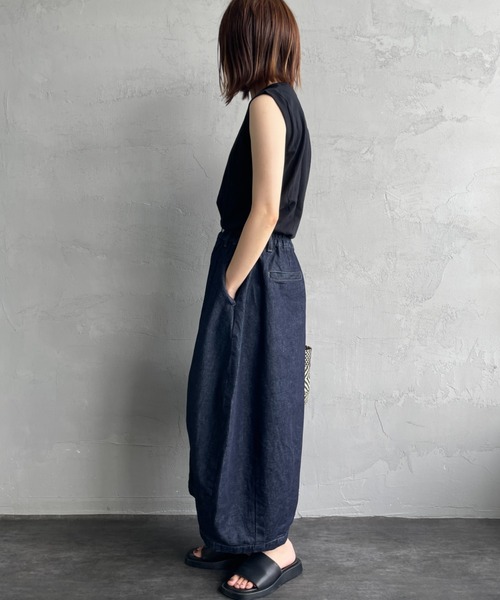 HARVESTY（ハーベスティ）の「[HARVESTY/ハーベスティ] 10オンス デニム サーカススカート（スカート・レディース・インディゴブルー・0）」の8枚目の写真