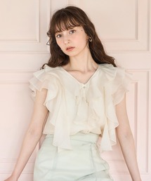 31 Sons de mode - 【新品タグ付】31 Sons de mode♡シアー刺繍衿ブラウス 31 Sons de mode - 【新品タグ付】31 Sons de mode♡シアー刺繍