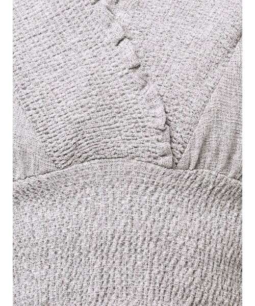 EMODA（エモダ）の「SHIRRING MINI TOP（Tシャツ/カットソー・レディース・グレー/ホワイト/ブルー/ピンク・FREE）」の13枚目の写真