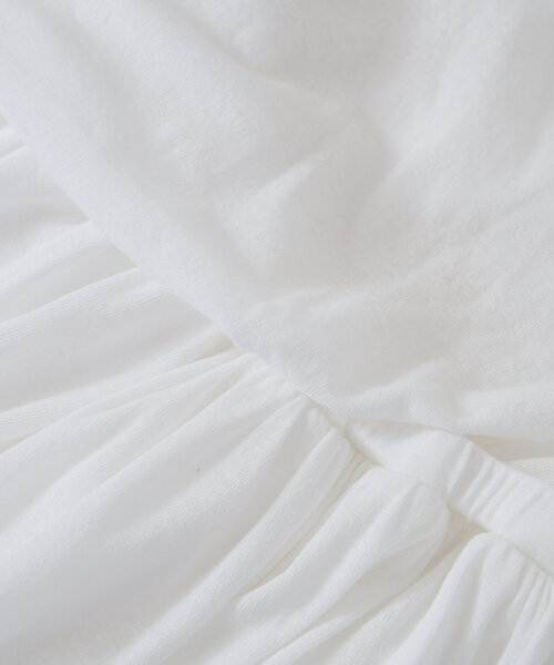 RIVE DROITE(リヴドロワ)の「【鮮度ある着こなし】シアーフライスレイヤードワンピース(ワンピース・レディース・ホワイト/ブラウン・FREE)」の20枚目の写真