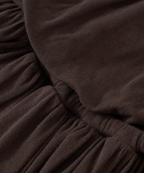 RIVE DROITE(リヴドロワ)の「【鮮度ある着こなし】シアーフライスレイヤードワンピース(ワンピース・レディース・ホワイト/ブラウン・FREE)」の14枚目の写真