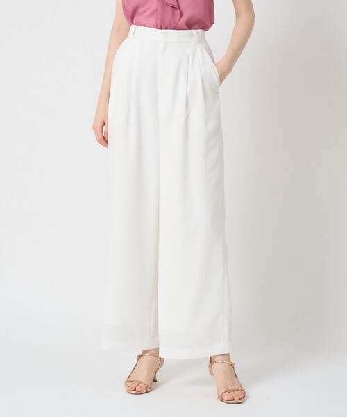 セットアップ対応商品】リネンライクビエラタックパンツ（その他パンツ