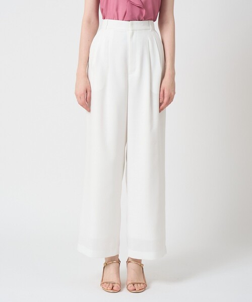 ANAYI(アナイ)の「【セットアップ対応商品】リネンライクビエラタックパンツ(その他パンツ・レディース・ホワイト/ブラウン/ベージュ・36/38)」の4枚目の写真