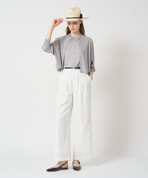 ANAYI(アナイ)の「【セットアップ対応商品】リネンライクビエラタックパンツ(その他パンツ・レディース・ホワイト/ブラウン/ベージュ・36/38)」の14枚目の写真