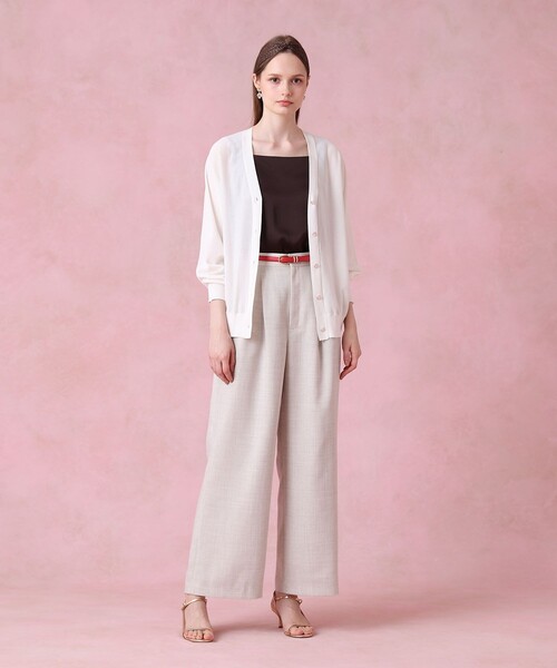 ANAYI(アナイ)の「【セットアップ対応商品】リネンライクビエラタックパンツ(その他パンツ・レディース・ホワイト/ブラウン/ベージュ・36/38)」の19枚目の写真