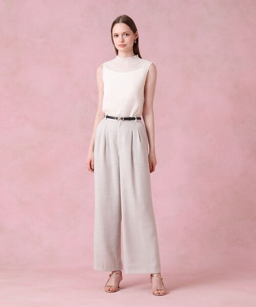 ANAYI(アナイ)の「【セットアップ対応商品】リネンライクビエラタックパンツ(その他パンツ・レディース・ホワイト/ブラウン/ベージュ・36/38)」の20枚目の写真