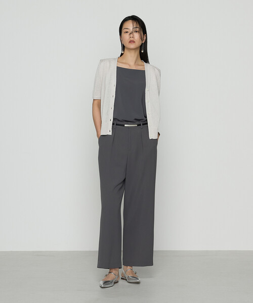 COMME CA（コムサ）の「擬麻コットン カーディガン（カーディガン/ボレロ・レディース・ブルー/ライトグレー/チャコール・11号/9号）」の9枚目の写真