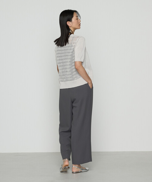 COMME CA（コムサ）の「擬麻コットン カーディガン（カーディガン/ボレロ・レディース・ブルー/ライトグレー/チャコール・11号/9号）」の8枚目の写真