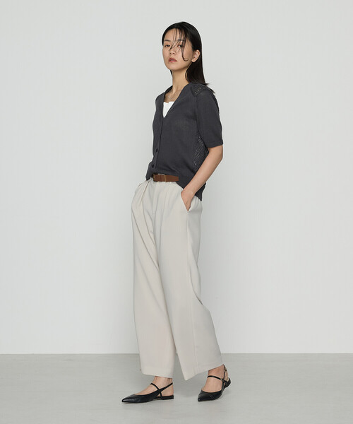 COMME CA（コムサ）の「擬麻コットン カーディガン（カーディガン/ボレロ・レディース・ブルー/ライトグレー/チャコール・11号/9号）」の5枚目の写真