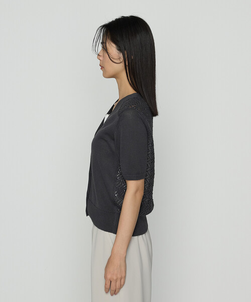 COMME CA（コムサ）の「擬麻コットン カーディガン（カーディガン/ボレロ・レディース・ブルー/ライトグレー/チャコール・11号/9号）」の18枚目の写真