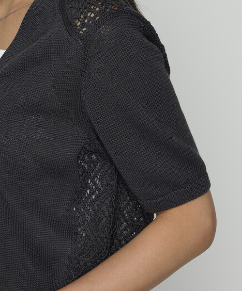 COMME CA（コムサ）の「擬麻コットン カーディガン（カーディガン/ボレロ・レディース・ブルー/ライトグレー/チャコール・11号/9号）」の15枚目の写真