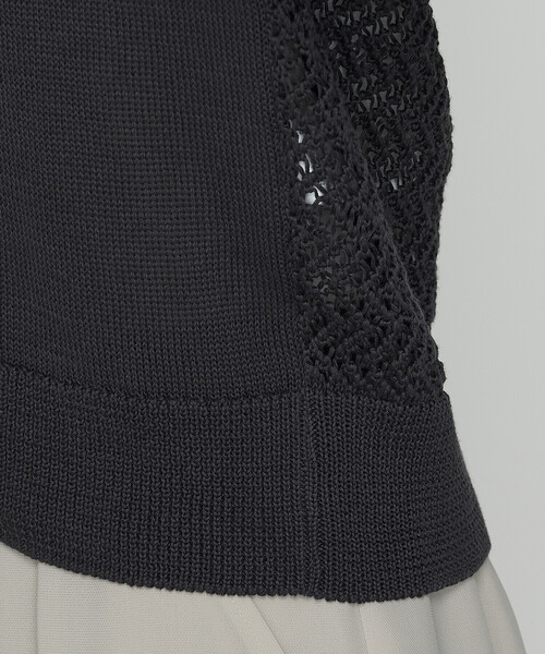 COMME CA（コムサ）の「擬麻コットン カーディガン（カーディガン/ボレロ・レディース・ブルー/ライトグレー/チャコール・11号/9号）」の14枚目の写真