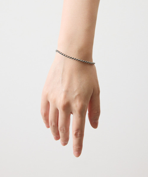 HARIM(ハリム)の「HARIM ハリム / NARROW SQUARE BLOCK CHAIN BRACELET シルバー925ナロースクエアブロックチェーンブレスレット / HRC019 BC(ブレスレット・メンズ・シルバー・FREE)」の12枚目の写真