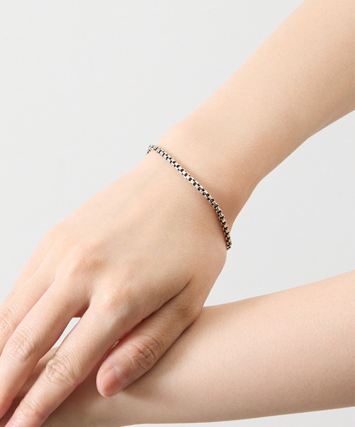 HARIM(ハリム)の「HARIM ハリム / NARROW SQUARE BLOCK CHAIN BRACELET シルバー925ナロースクエアブロックチェーンブレスレット / HRC019 BC(ブレスレット・メンズ・シルバー・FREE)」の10枚目の写真