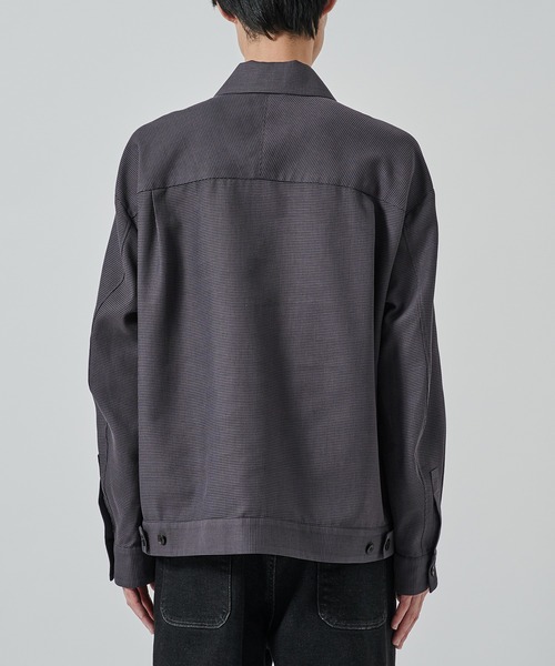 STUDIOUS（ステュディオス）の「【STUDIOUS】SHEER SHIRTS BLOUSON（シャツ/ブラウス・メンズ・ライトベージュ/グレー/ネイビー・1/2）」の6枚目の写真