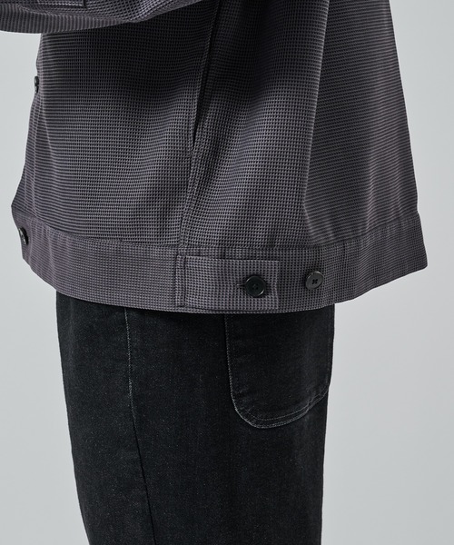 STUDIOUS（ステュディオス）の「【STUDIOUS】SHEER SHIRTS BLOUSON（シャツ/ブラウス・メンズ・ライトベージュ/グレー/ネイビー・1/2）」の10枚目の写真