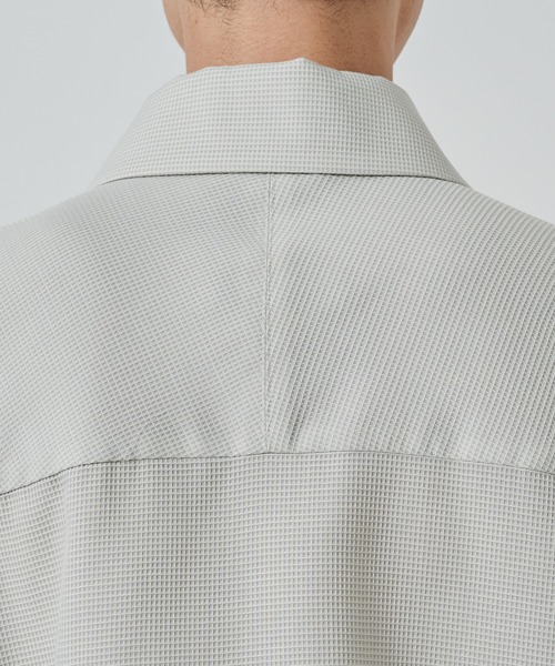 STUDIOUS（ステュディオス）の「【STUDIOUS】SHEER SHIRTS BLOUSON（シャツ/ブラウス・メンズ・ライトベージュ/グレー/ネイビー・1/2）」の17枚目の写真